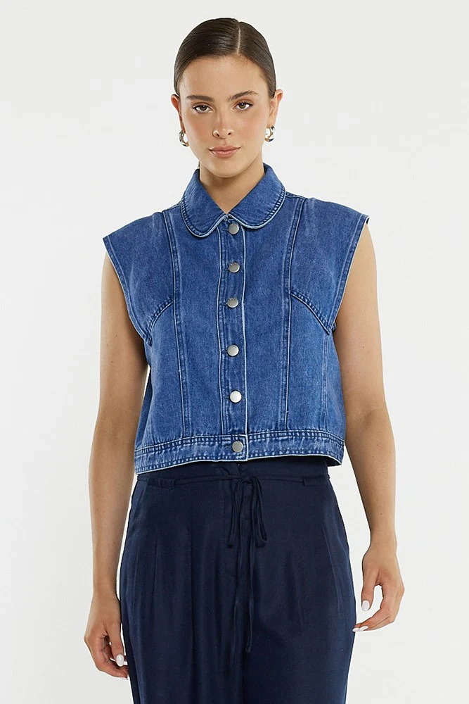 Christian Denim Vest