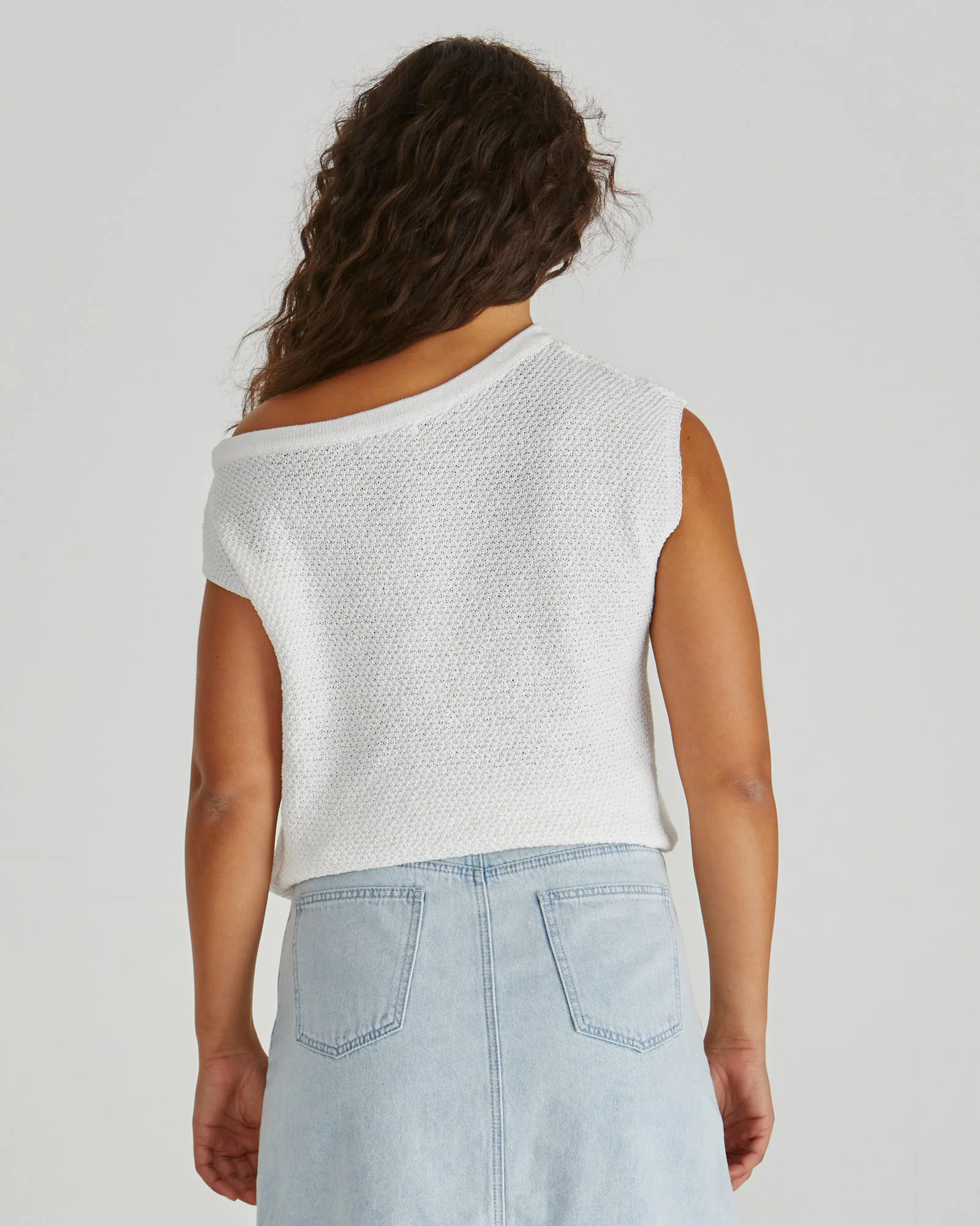 JACI KNIT TOP - White - Image 4