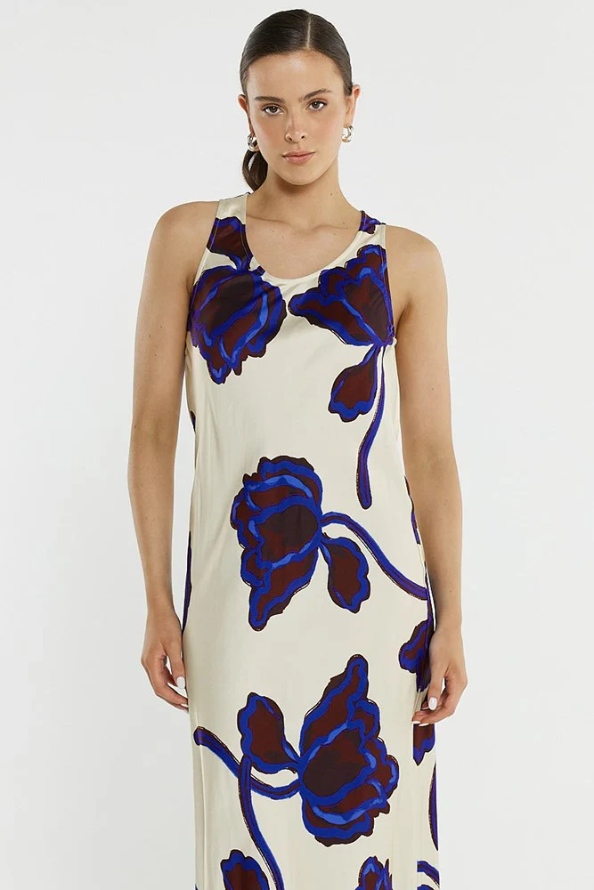 Jade Satin Slip Dress