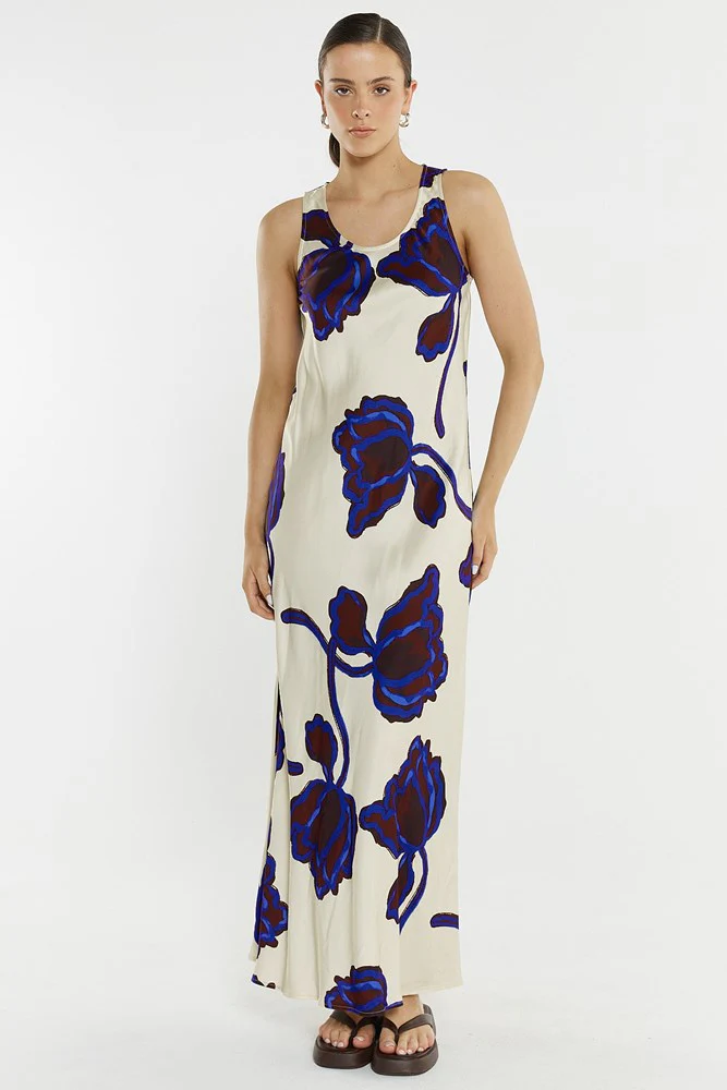 Jade Satin Slip Dress - Image 2