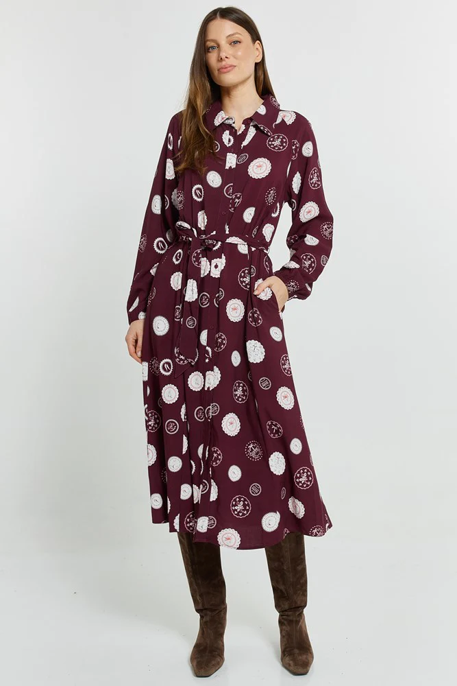 Stamp Shirt Dress - Image 2